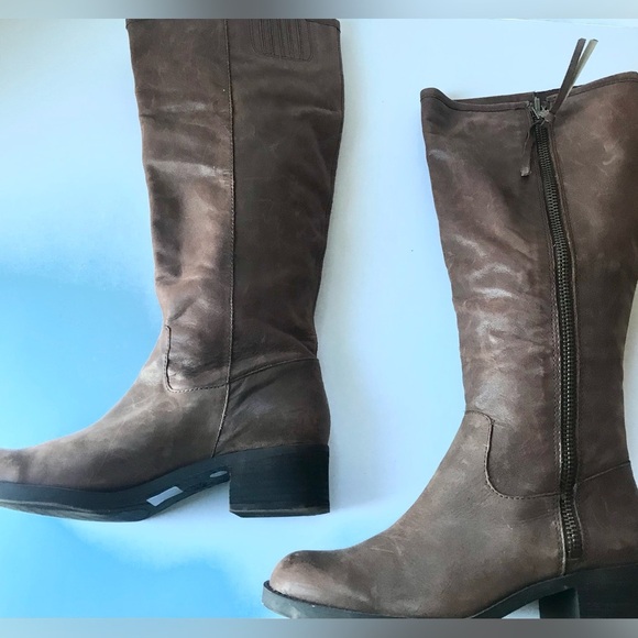 8.5M Lucky Brand | Block Heel | Tall Boots | Brown - Picture 2 of 8